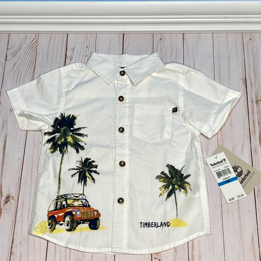 Timberland Button Down Short Set - Picture 3 of 8